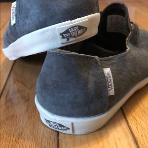 Women’s vans grey suede sneakers